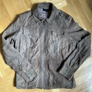 Brown suede jacket